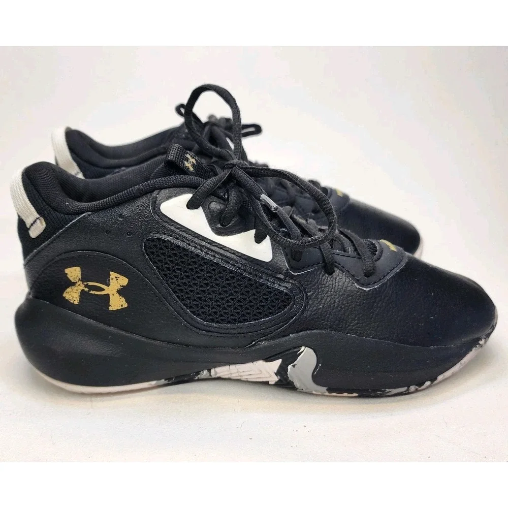 Boys Size 6Y Under Armour Lockdown 6 Basketball Shoes Black
